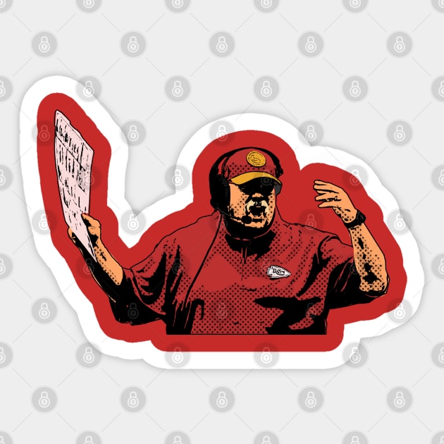 andy reid mad comic style Sticker by jerrysanji